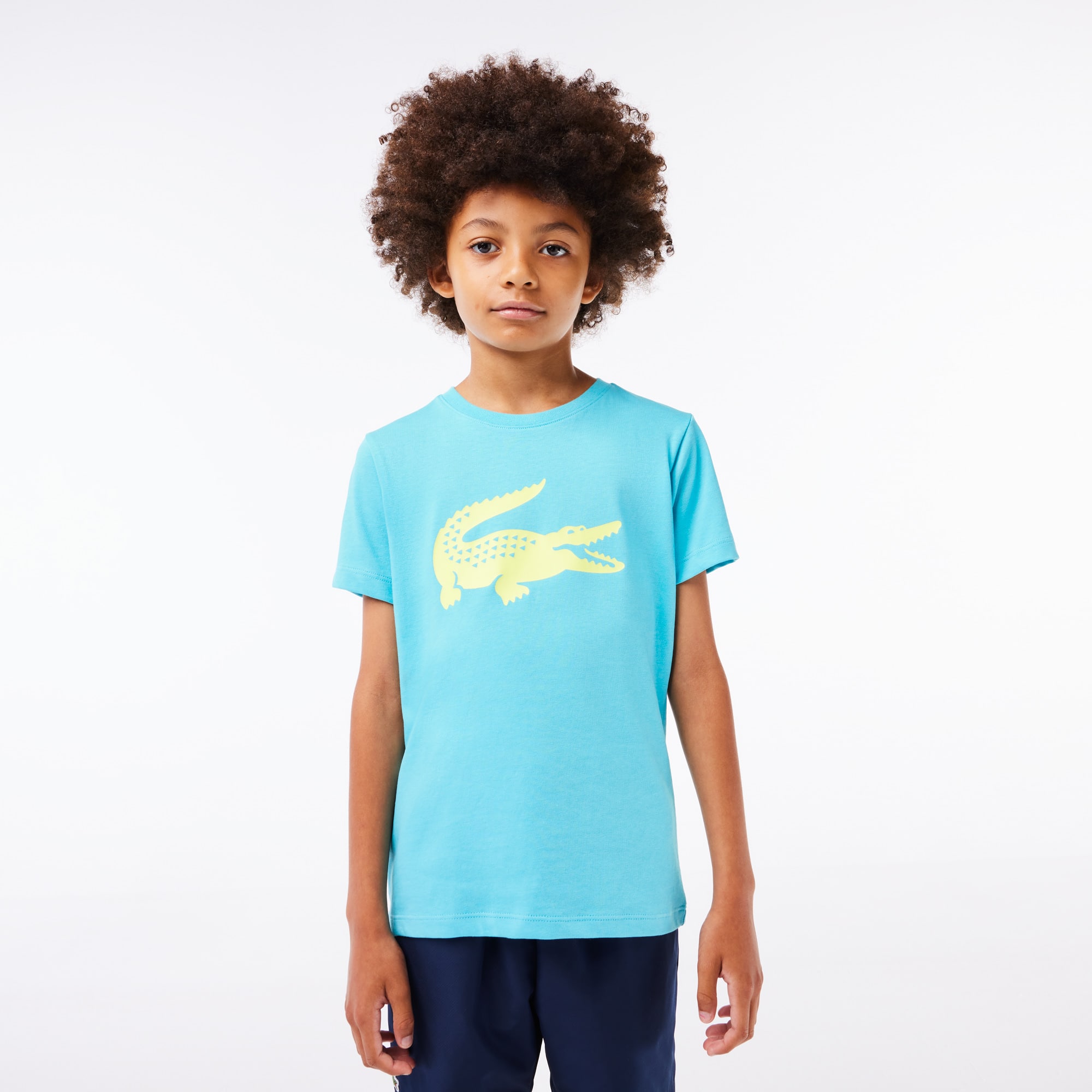 T-shirt enfant Tennis Lacoste SPORT crocodile oversize T-Shirts & Chemises - Bleu - Lacoste - Garçon