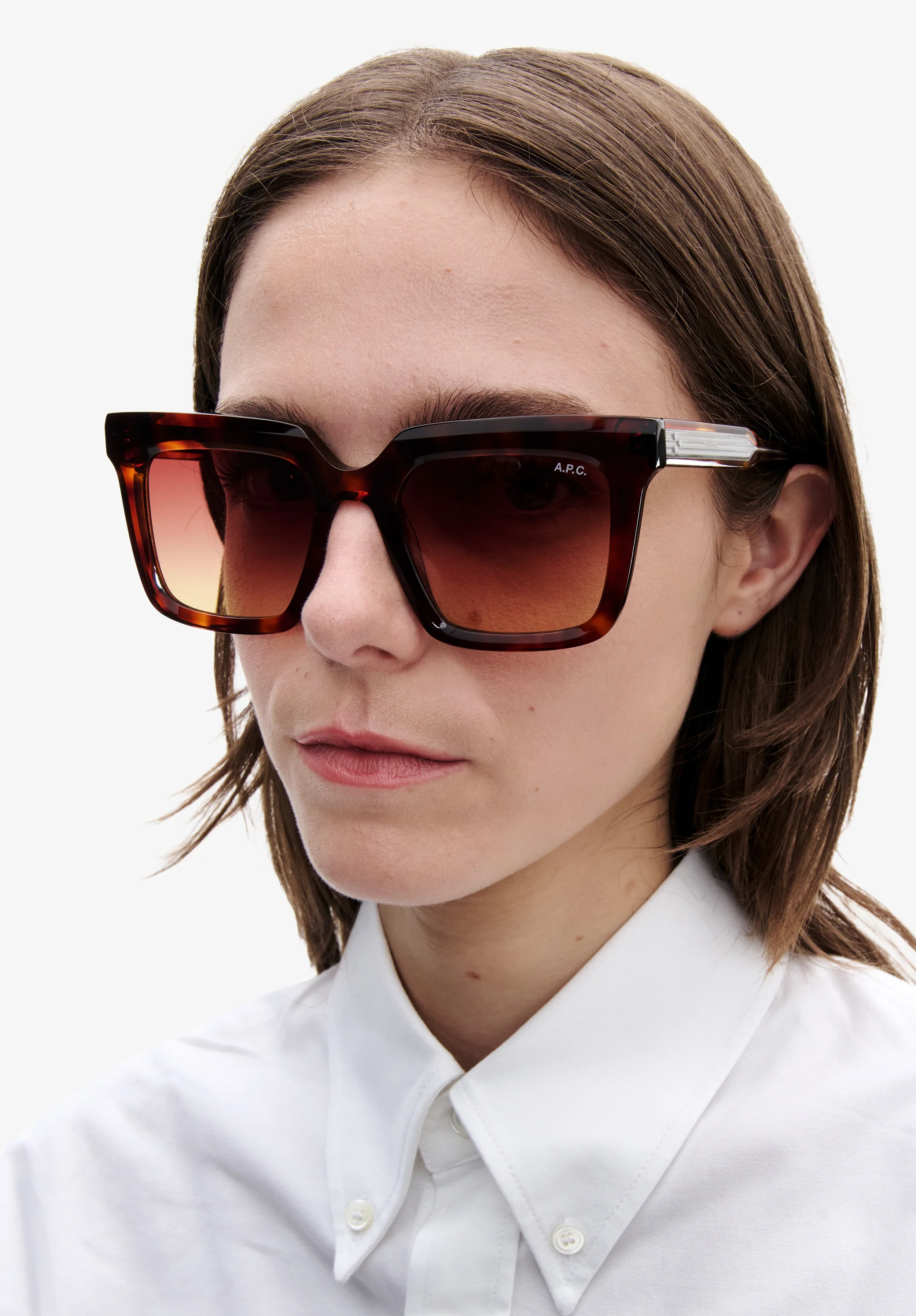 Les Carrées - Lunettes de soleil - Whisky / marron
