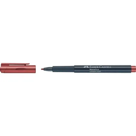Faber-Castell Metallics Marker, Farbe crimson crush