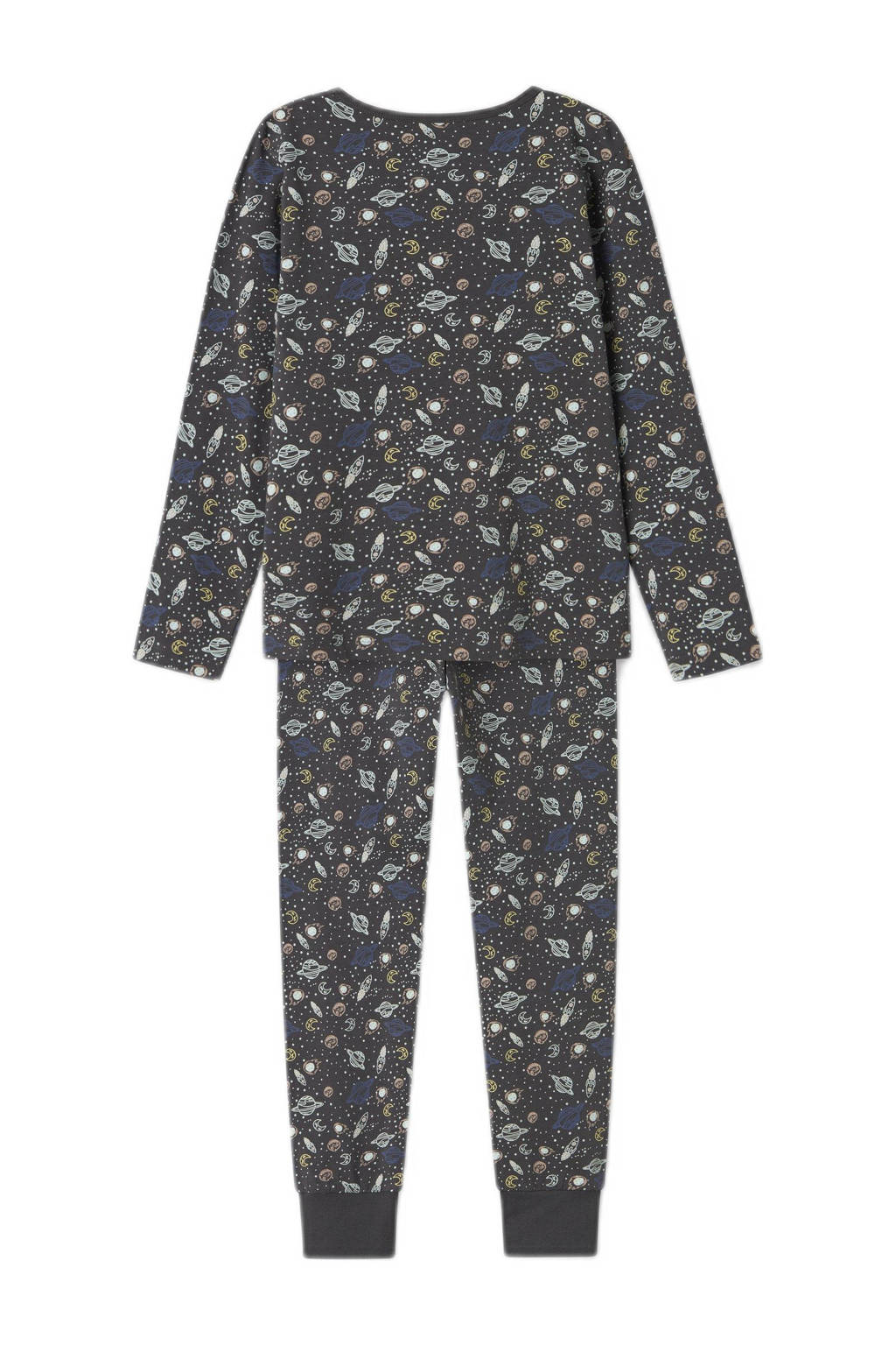 NAME IT pyjama NKMNIGHTSET IRON SPACE grijs
