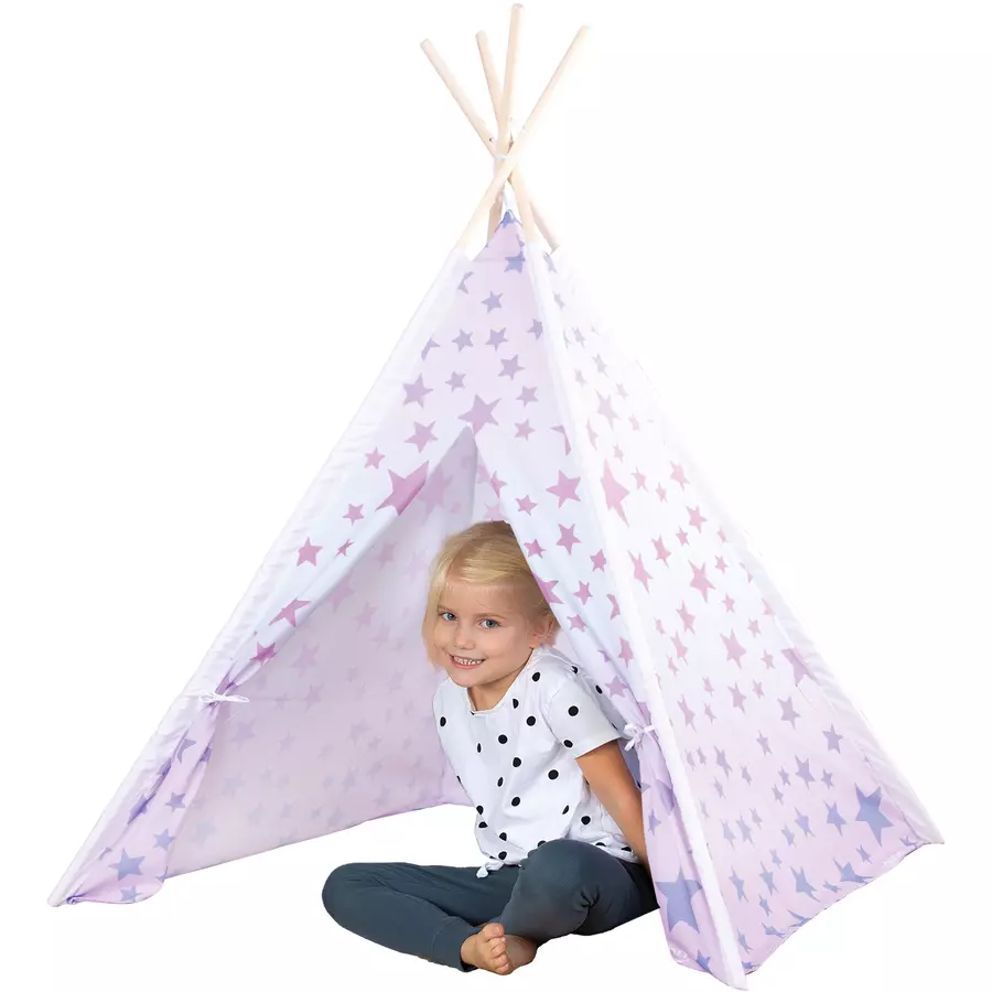 John® Tipi aus Holz Stars, in Tragetasche