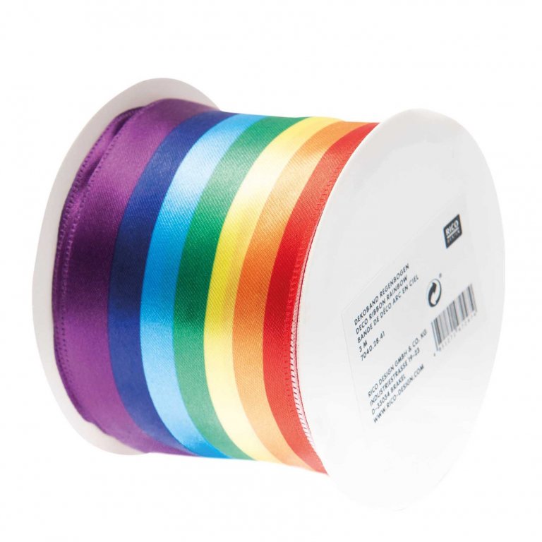 Geschenkband Regenbogen