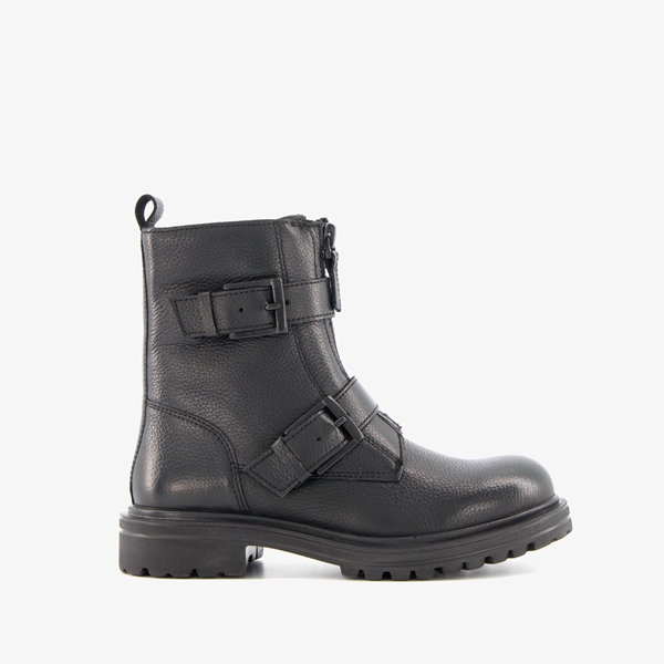 Groot leren meisjes biker boots