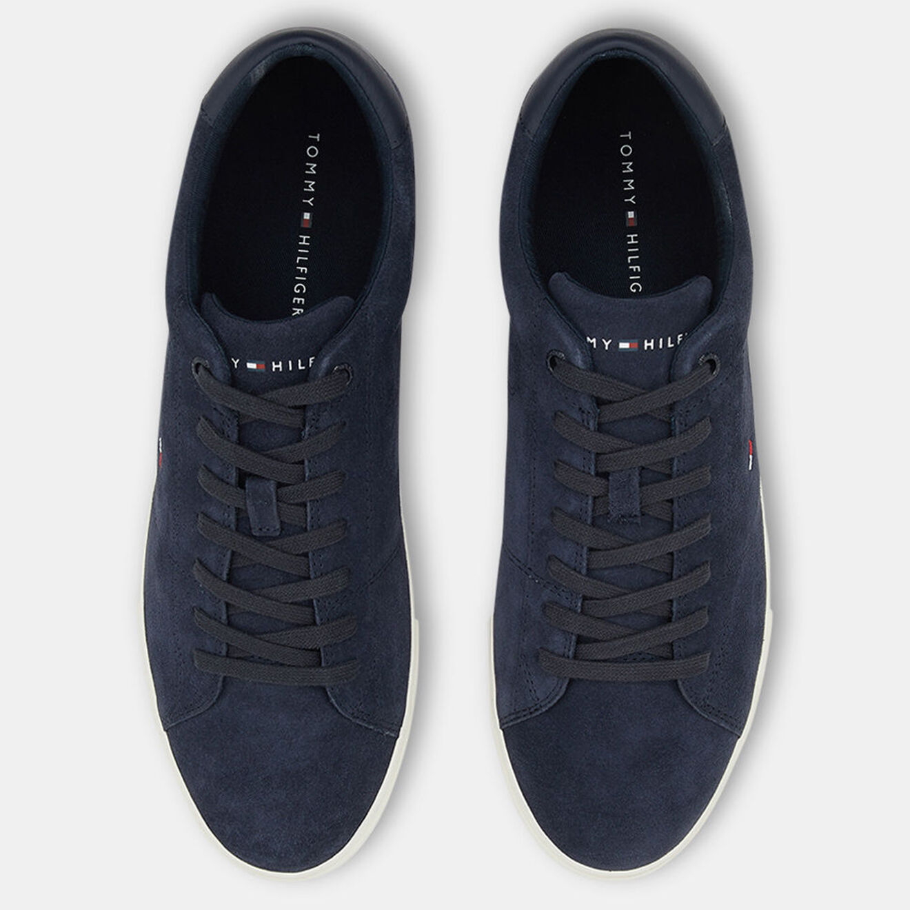 Tommy Hilfiger Baskets en Velours de Cuir Vulc bleu marine