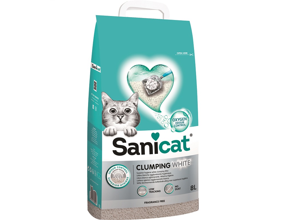 AREIA GATO AGLOMERANTE SANICAT :BRANCO 8 LT