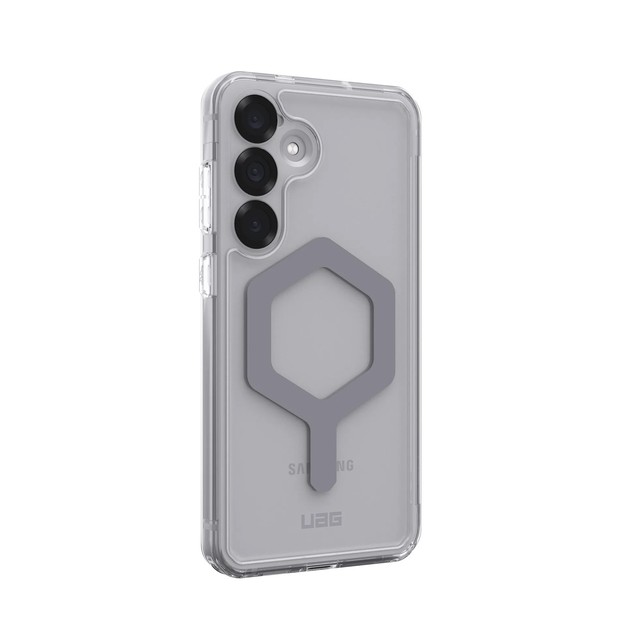 Samsung Galaxy S25  Plus Hybrid Schutzhülle Plyo Pro MagSafe-Modul (214487114333) - Transparent (Silber)