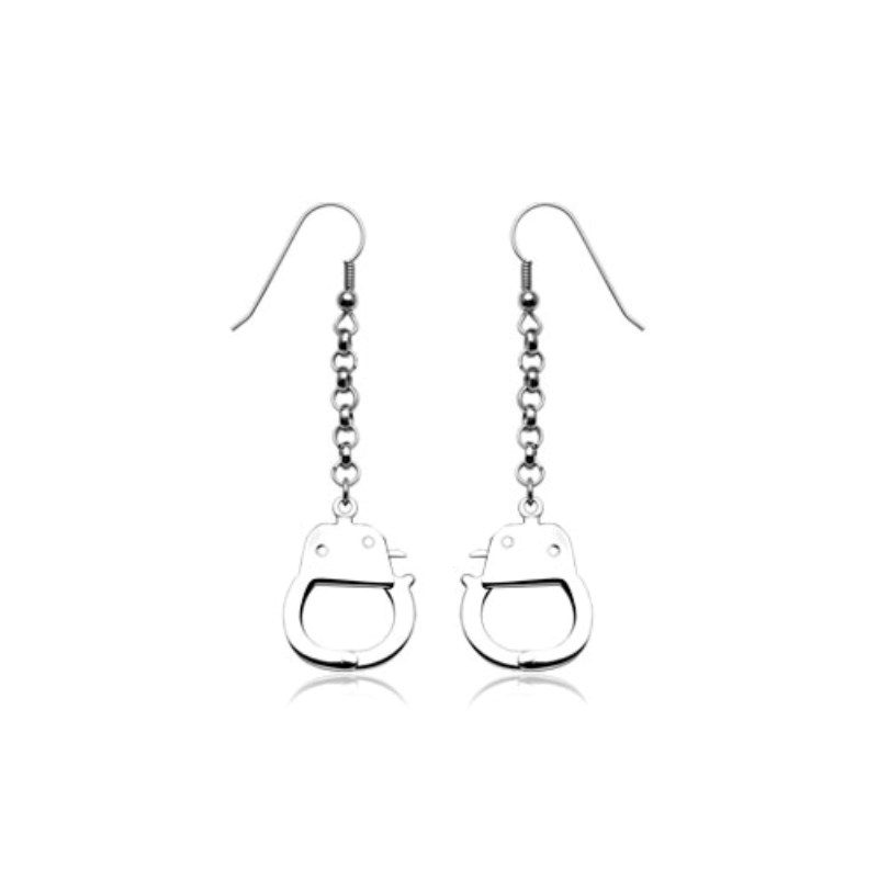 Boucles d'oreille avec pendentifs menottes