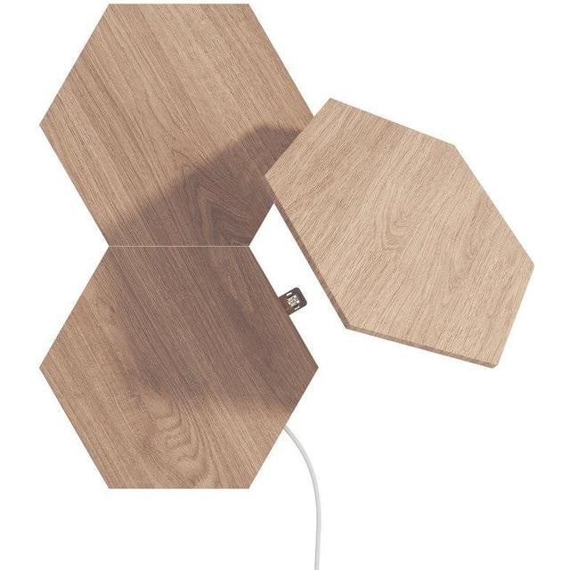 Nanoleaf - Elements - Wood Look Hexagons Expantion Pack - 3 Panels