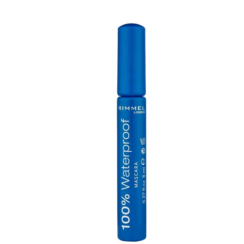 RIMMEL 100% Waterproof Mascara 8 ml - 001 Black Black