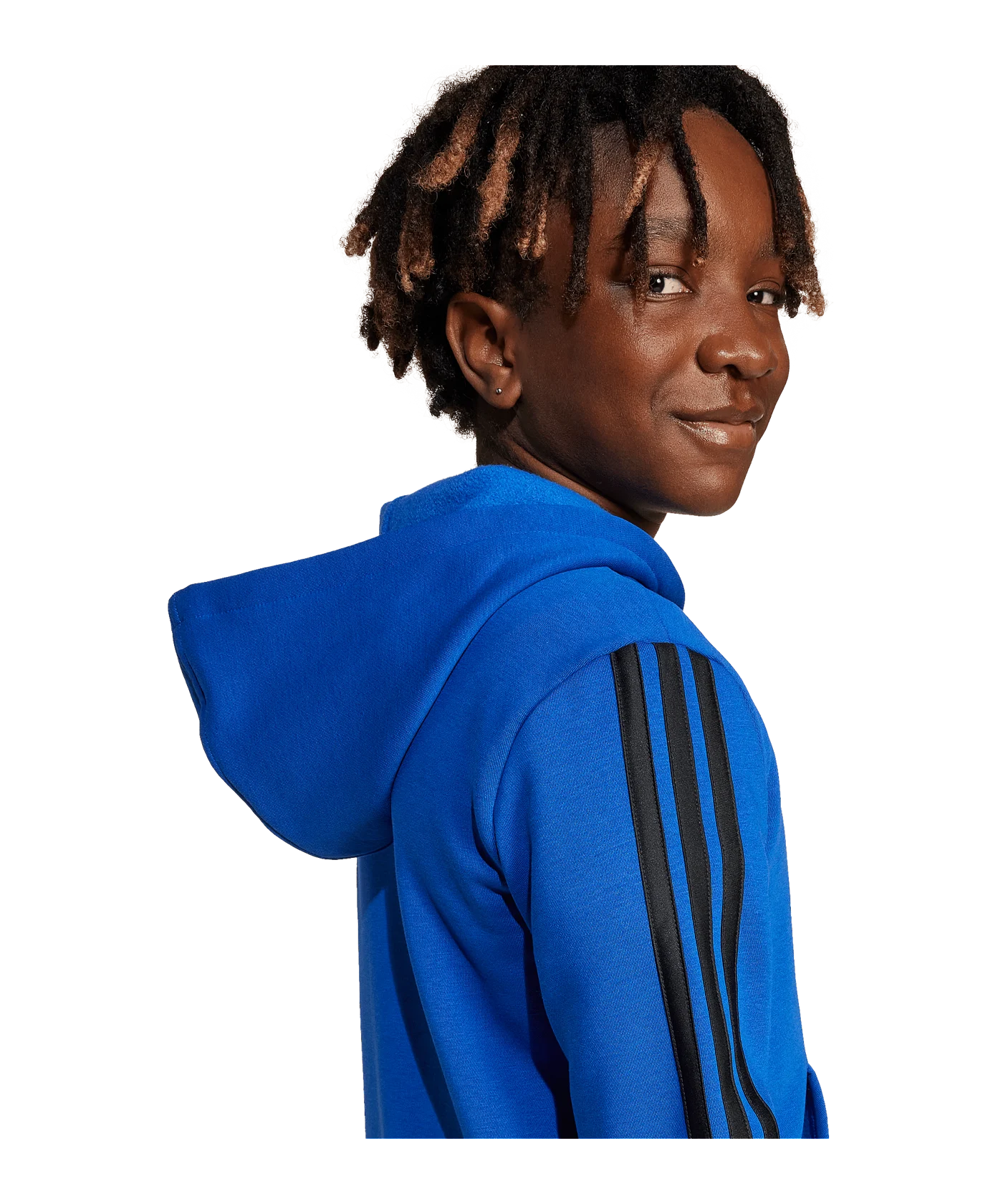 adidas Essentials Full-Zip Hoody Kids Blau