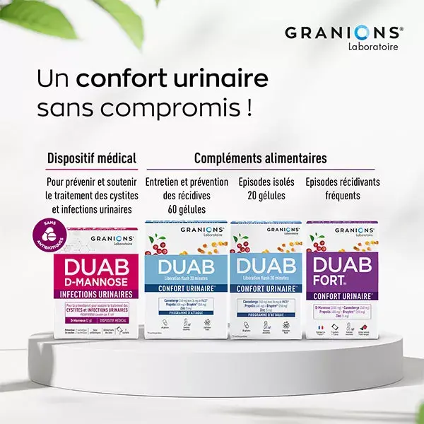 Granions Duab D-Manose Infecções do Trato Urinário Cistite 7 sachês