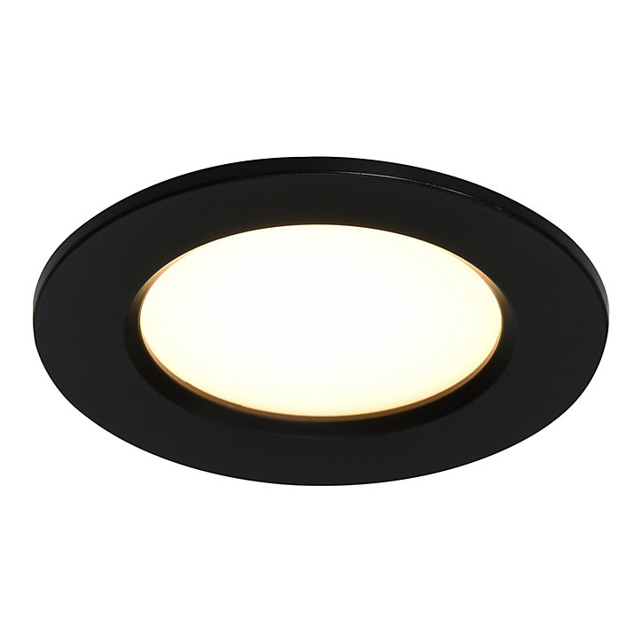 3 spots Ledyard LED intégrée blanc neutre IP20 200lm 2W Ø6,4xH.2cm noir GoodHome