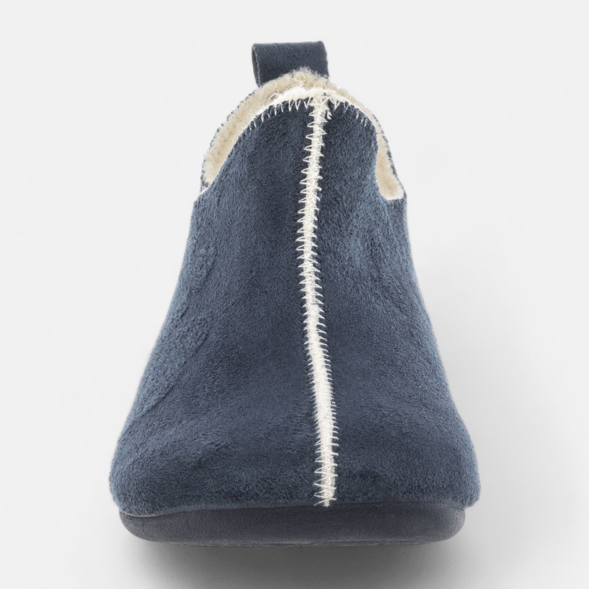 Pantoufles pieds sensibles Femme bleu marine