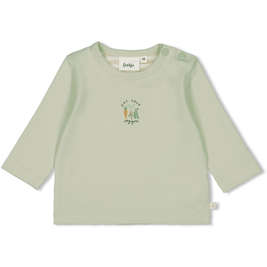 Feetje Langarmshirt Eat Your Veggies Mint