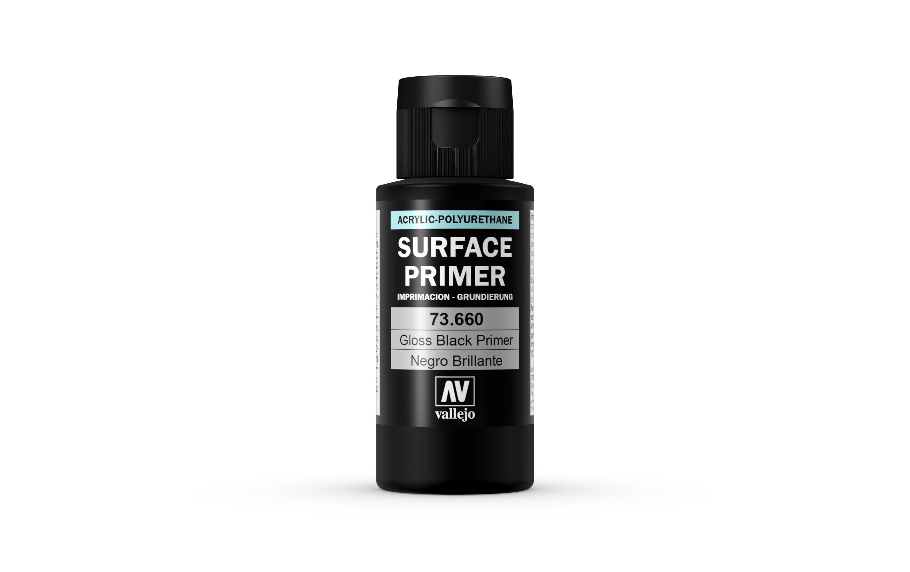 Grundierung Metallic Gloss Black Primer 60 mlSurface Primer – Schwarz glänzend
