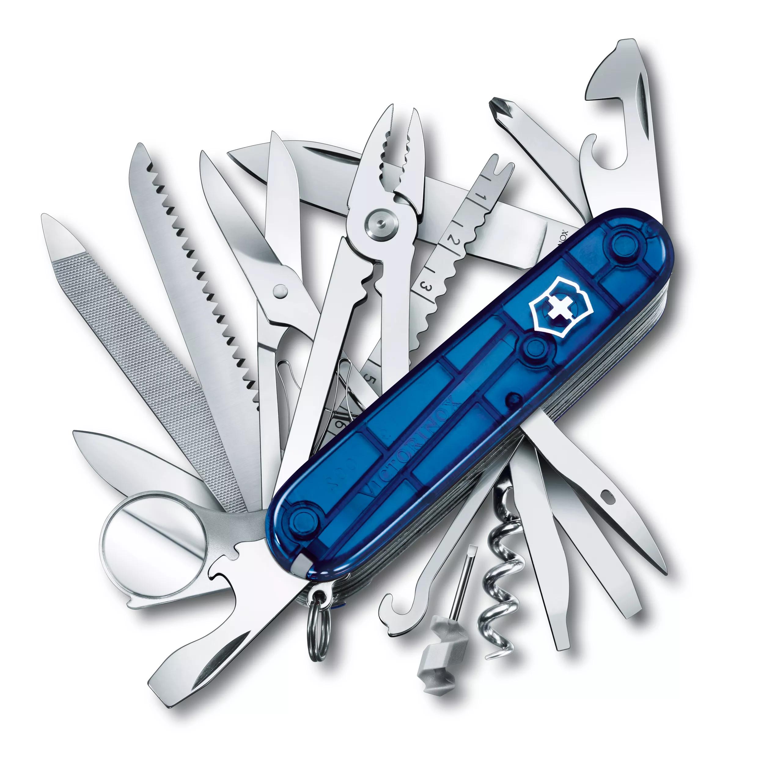 Swiss Champ-blau transparent
