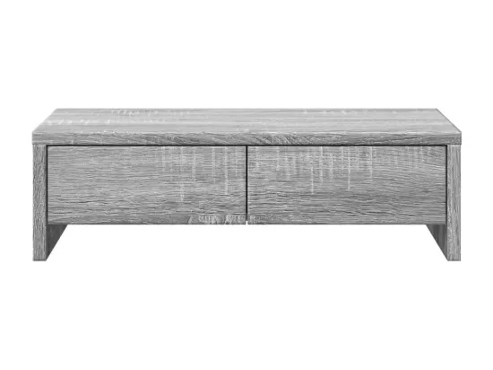 Support de moniteur avec tiroirs sonoma gris bois d'ingénierie