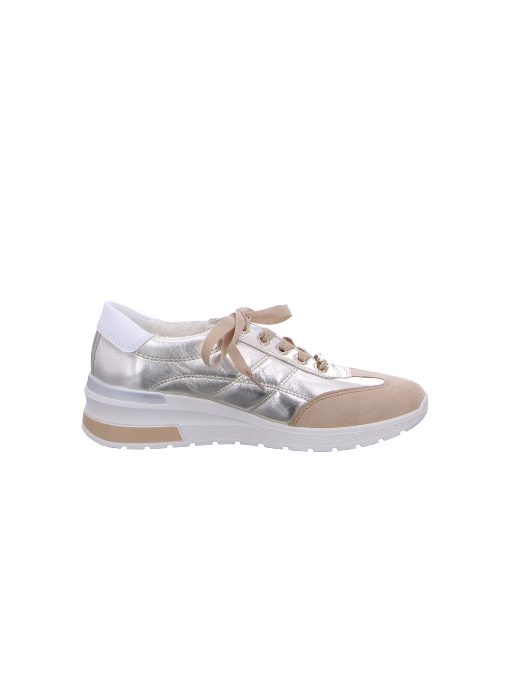 Sneaker Nepal camel weißgold