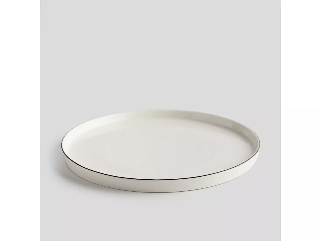 Assiette Plate Rimo noir moyen 2 x 26