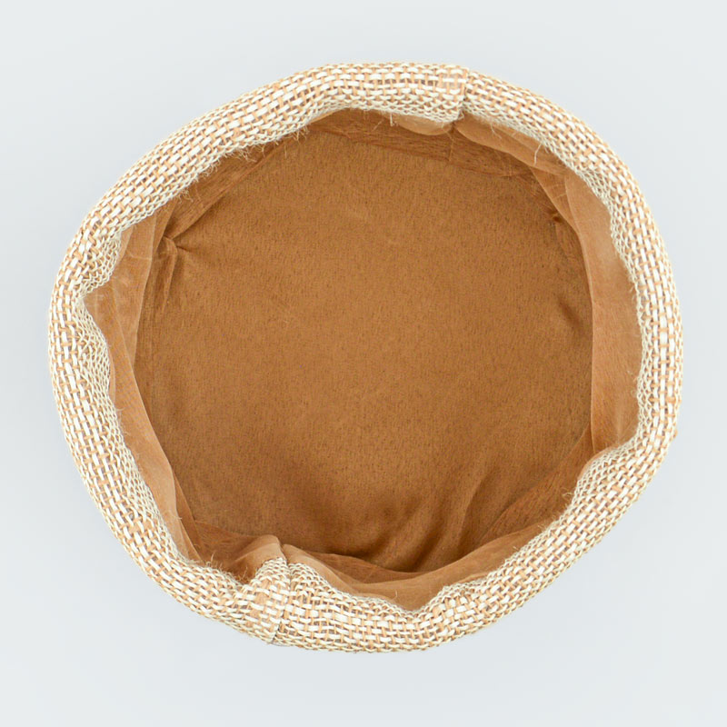 Panier rond couleur naturel