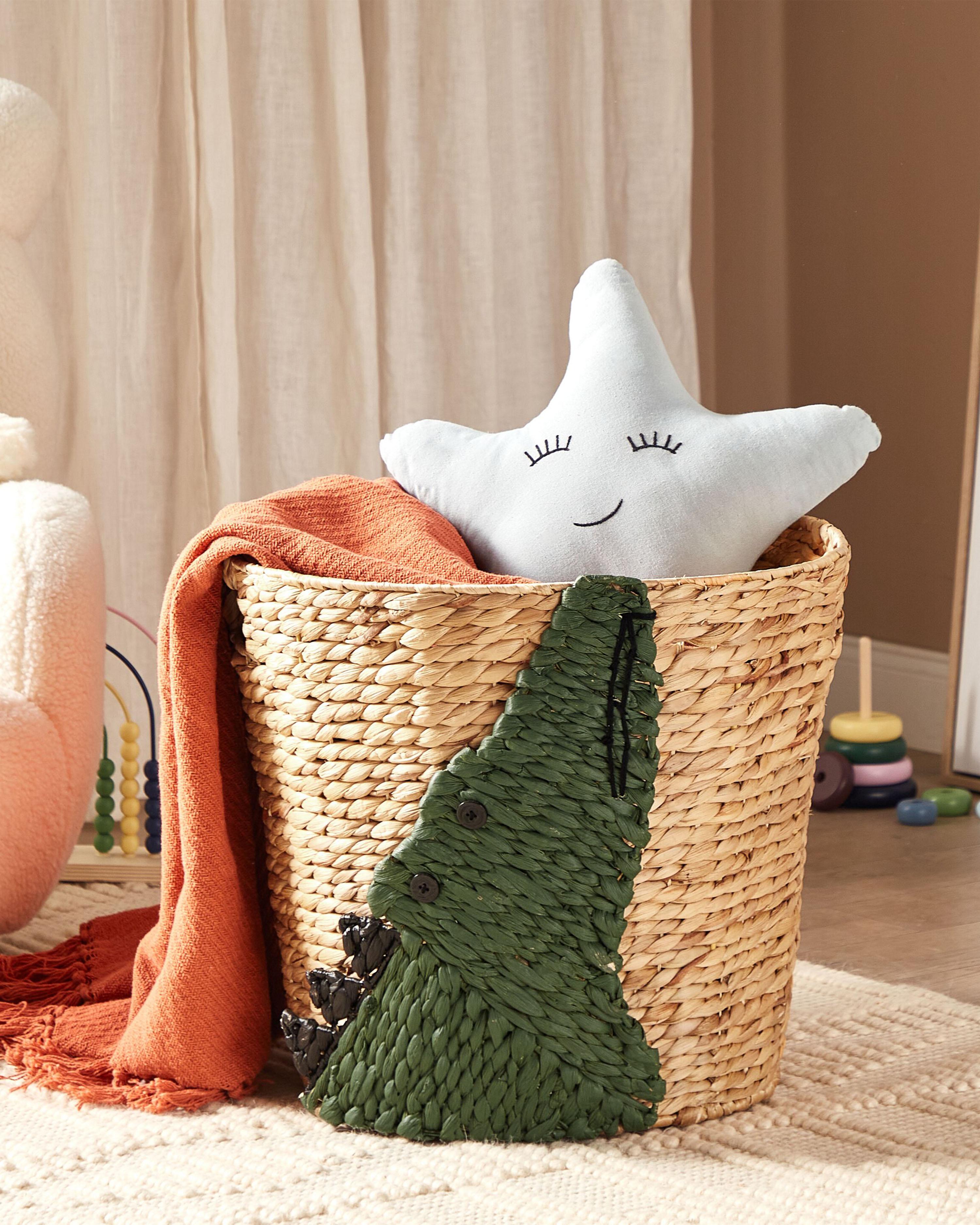 Kindermand Krokodil LOXTON Wicker Natuurlijk