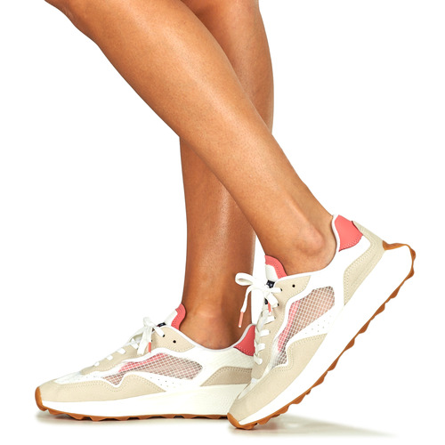 Tommy Jeans - TJW TRANSLUCENT RUNNER - Blanc / Beige / Rose