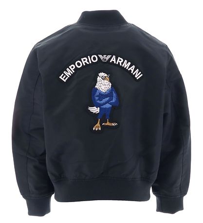 Emporio Armani Jacke - Umkehrbar - Navy/Schwarz m. Adler