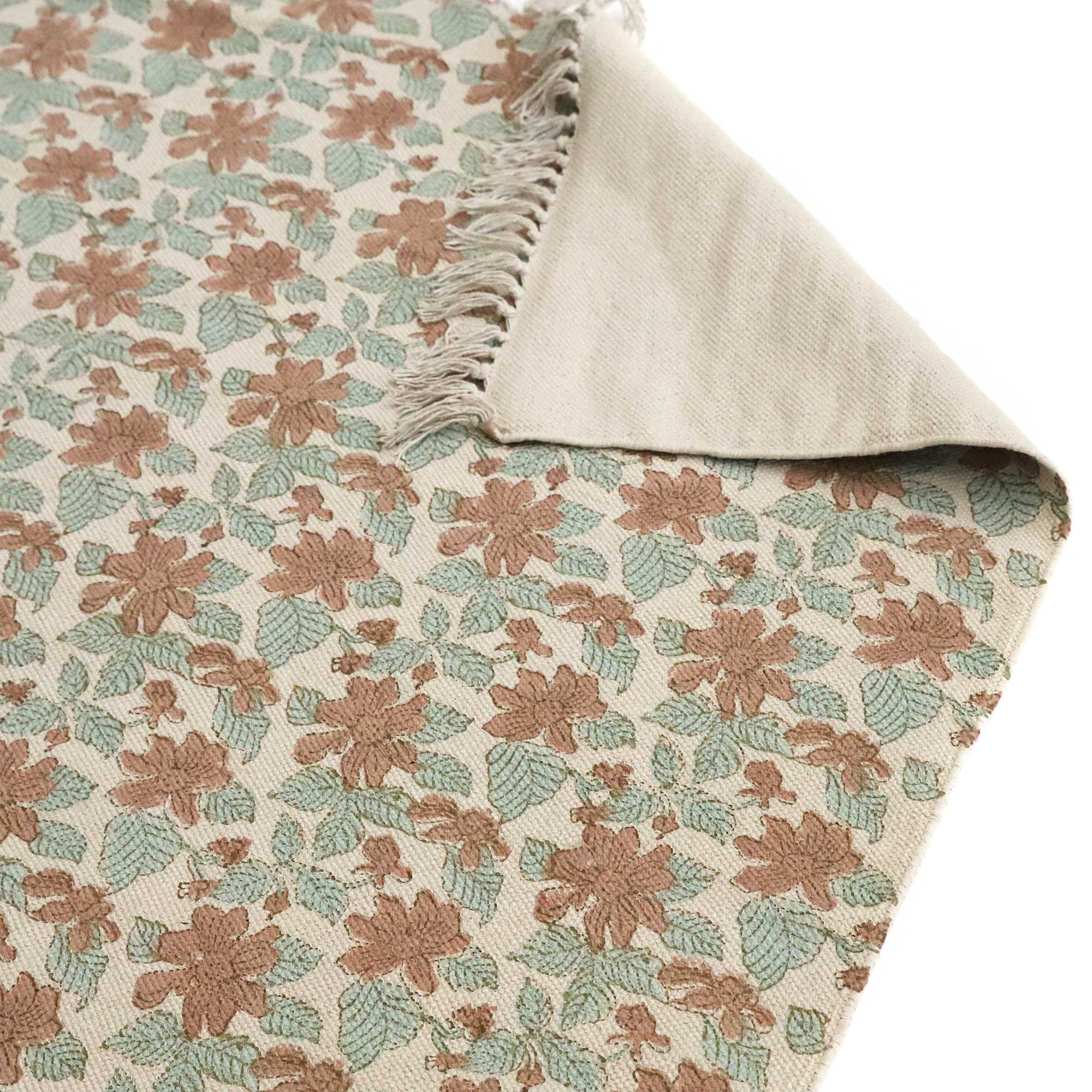 Blockprint-Teppich 'Kavya', beige, multicolor, B 200 cm, L 140 cm von fischer's lagerhaus