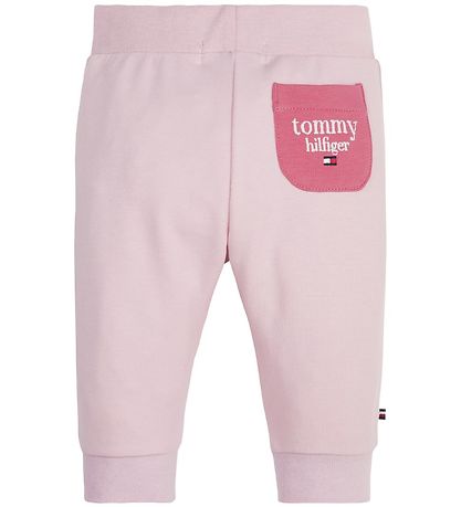 Tommy Hilfiger Sweatpants - Logo Colorblock - Empire Pink Colorb