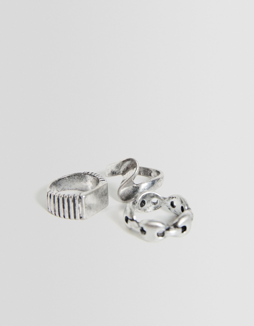Conjunto de 3 anéis de detalhe para pratos