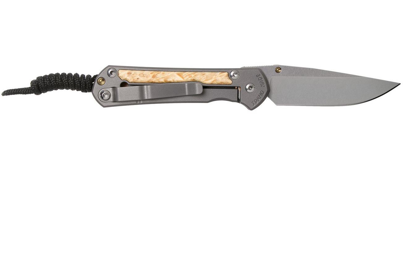 Chris Reeve Sebenza 31 Small Box Elder inlay S31-1108 zakmes