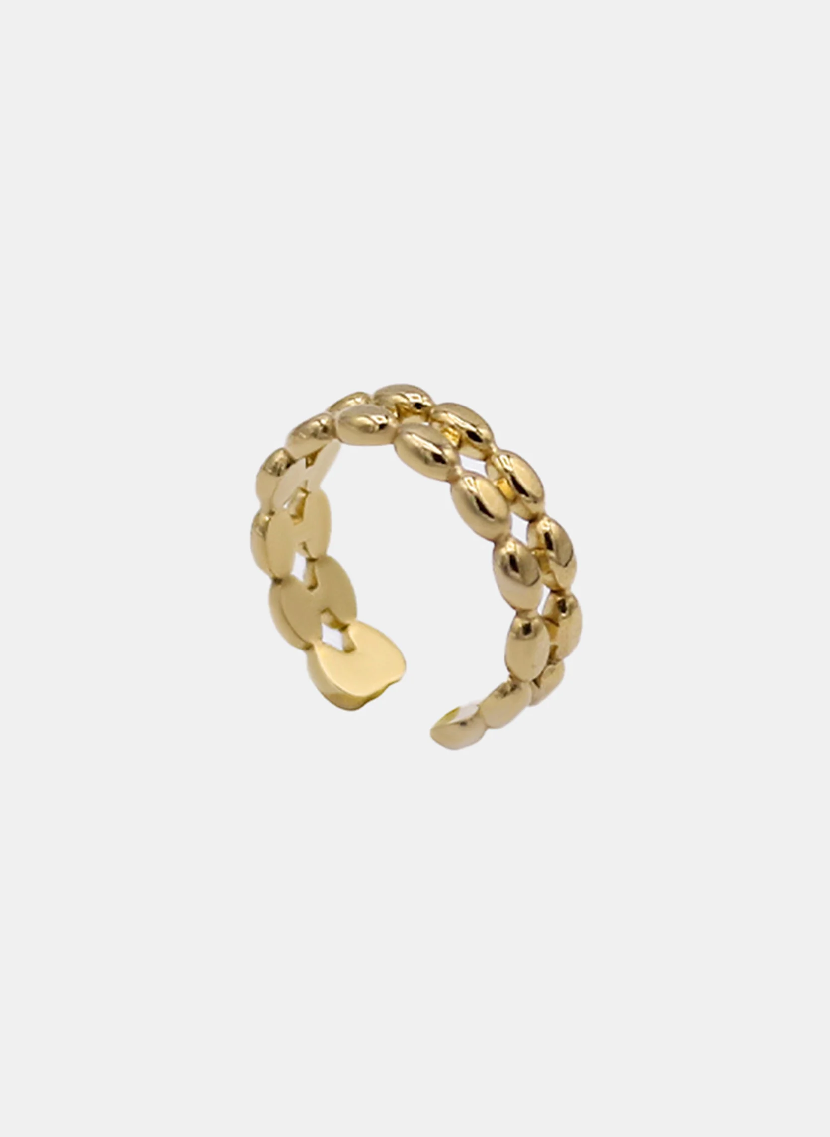 JADE - Bague en acier inoxydable | Doré