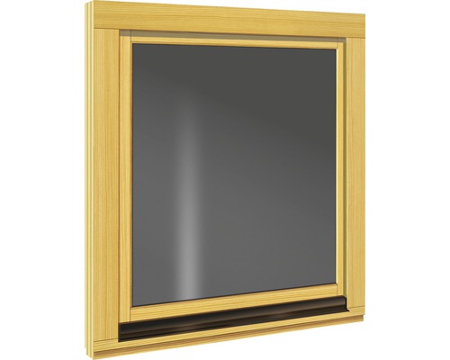 Houten raam, sparrenhout, 980x980 mm, DIN rechts
