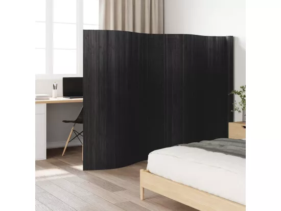 Cloison de séparation gris 165x600 cm bambou