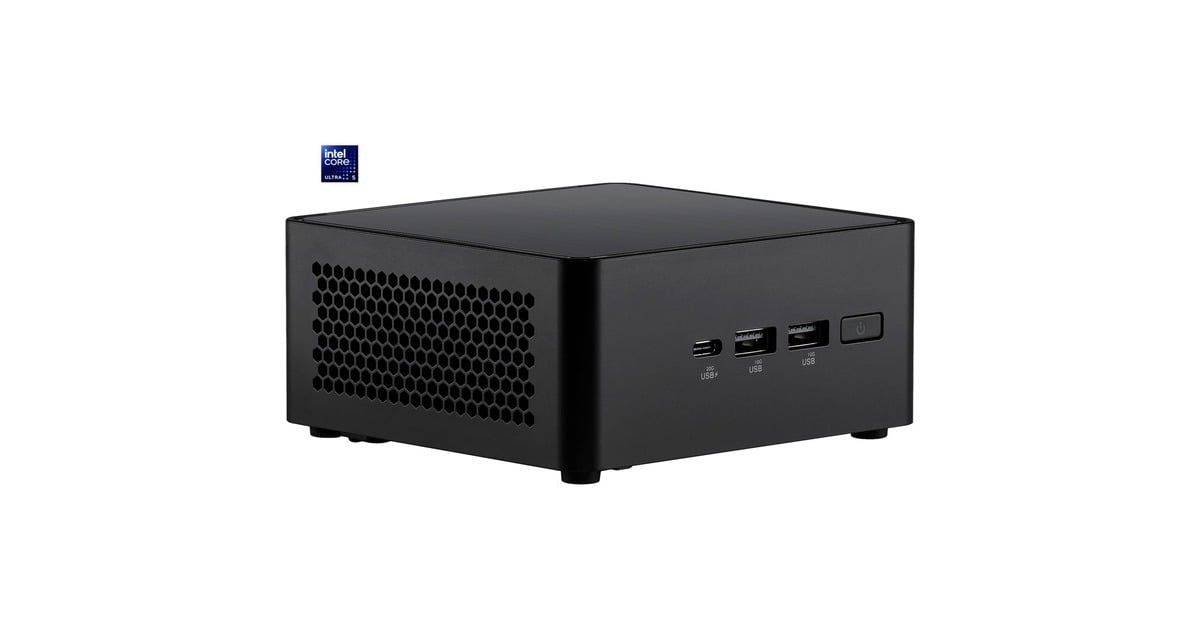 ASUSNUC 14 Pro Tall Kit RNUC14RVHU500002I barebone  (Zwart | Core Ultra 5 125H | Arc Graphics)