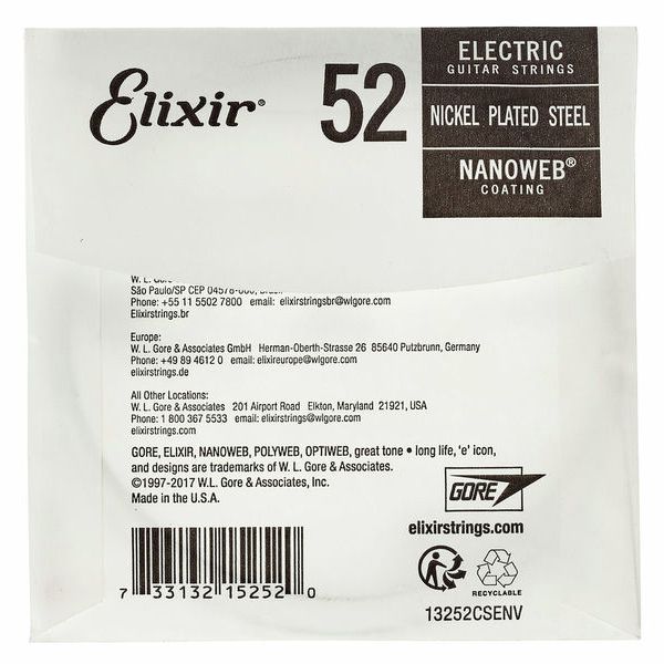Elixir .052 Electric Guitar