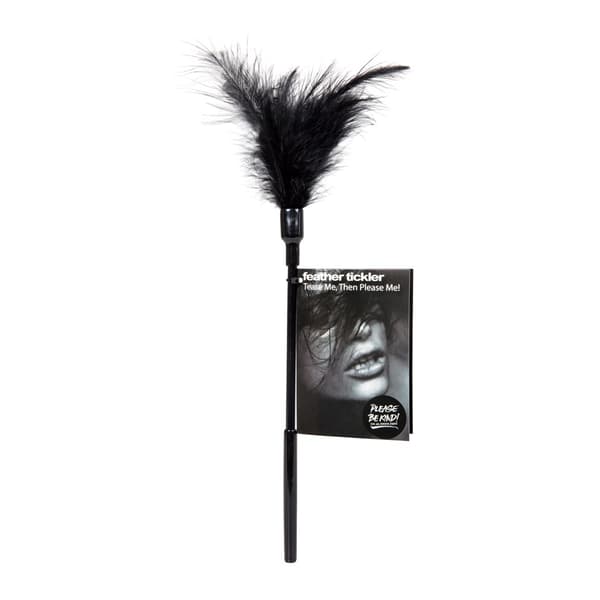 Tease Me Then Fuck Me Feather Tickler - Black