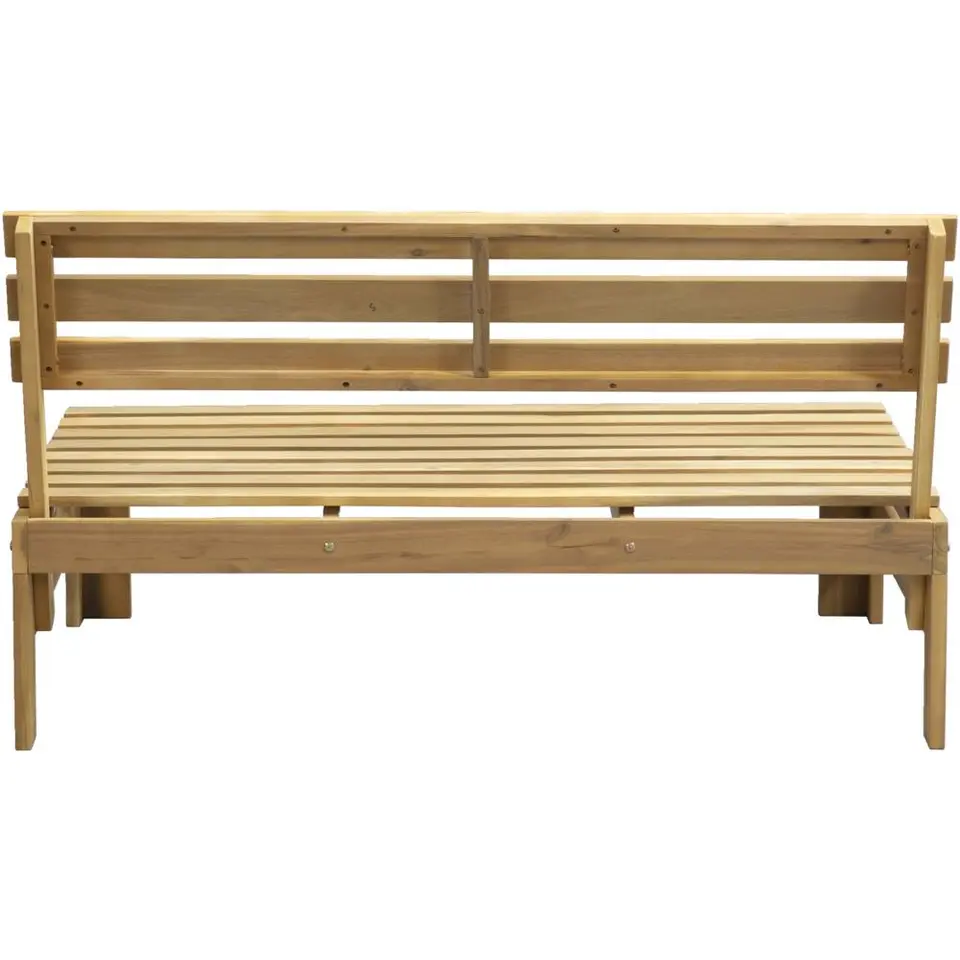 Palletbank Perugia - naturel - 70x120x86 cm