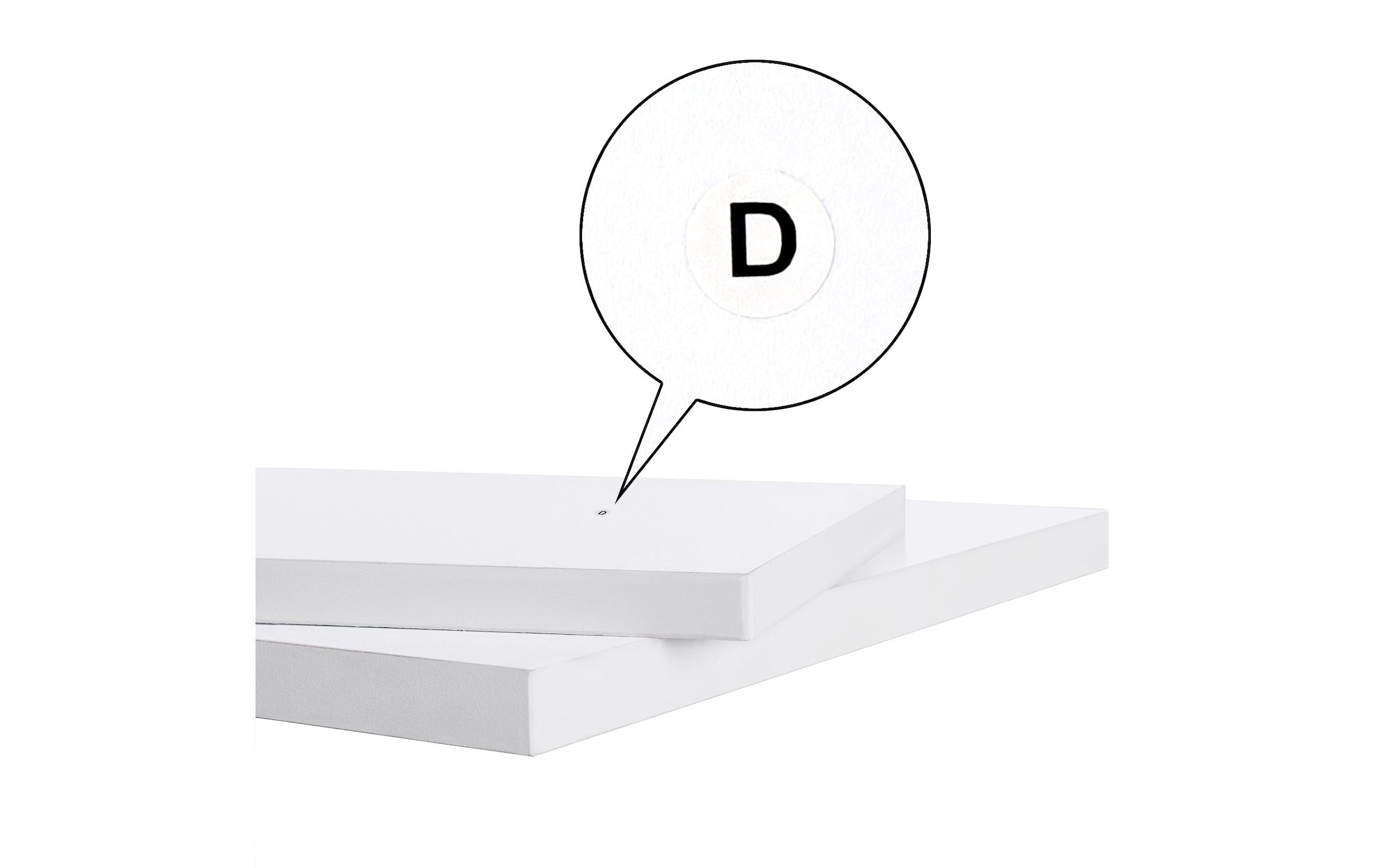 VASAGLE Regal »30 cm x 129.5 cm, Weiss«