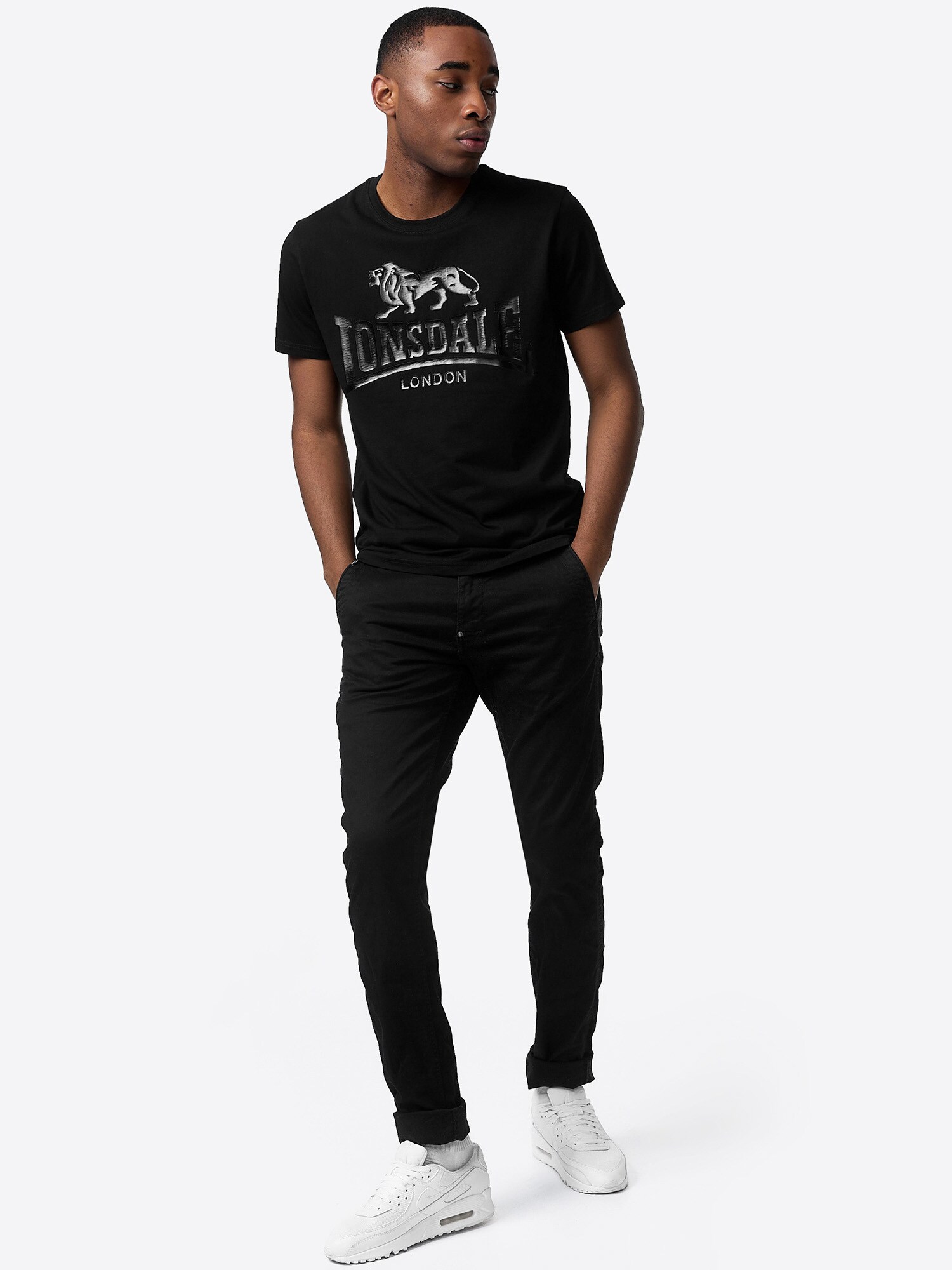 Lonsdale Herren T-Shirt normale Passform Doppelpack KELSO