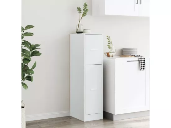 Armoire d'apothicaire blanc 30x41x118 cm bois d'ingénierie