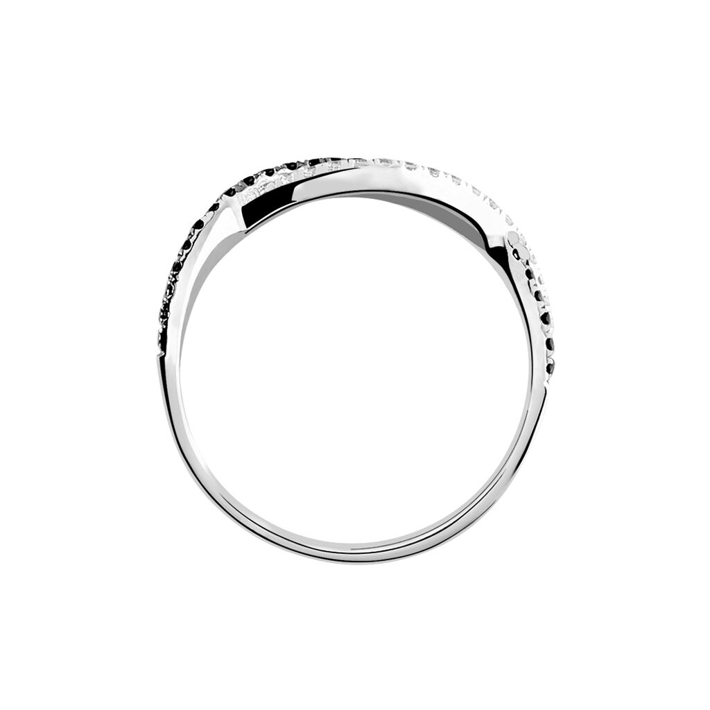 Bague Prudentia Argent Blanc Oxyde De Zirconium