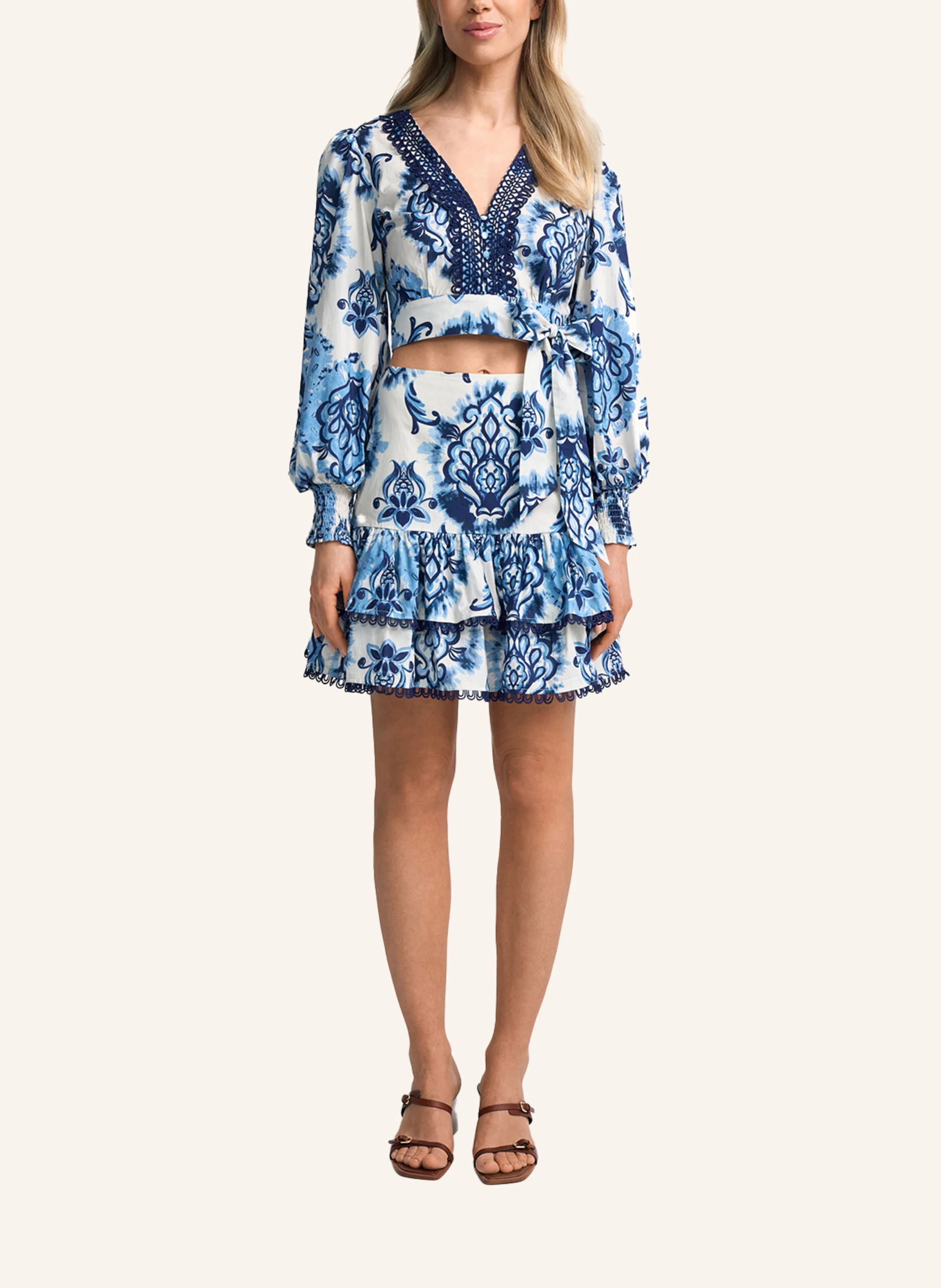 CLAIRE LUISE Floraler Minirock