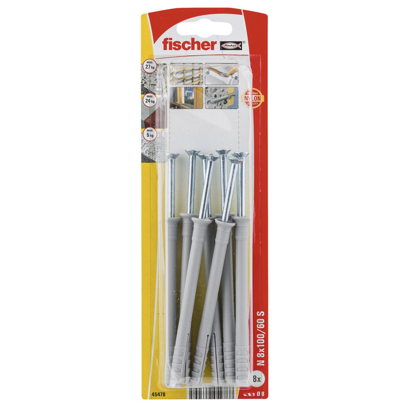 Fischer N S slagpluggen 8x100/60mm