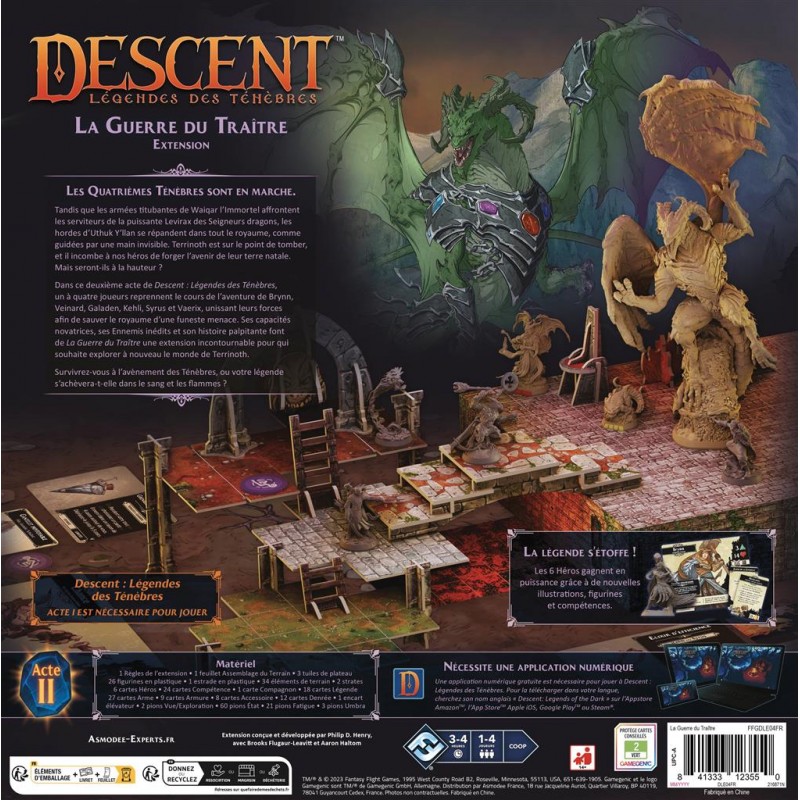 Descent : Légendes des Ténèbres - La Guerre du Traitre + bonus