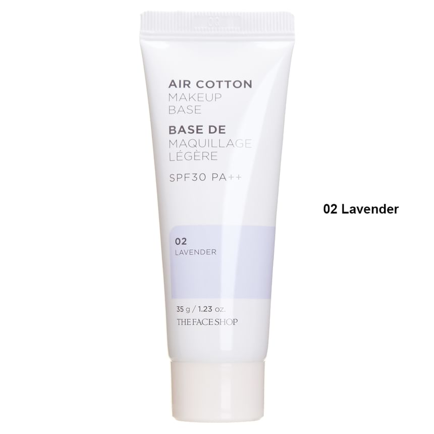 THE FACE SHOP - Air Cotton Makeup Base SPF30 PA++ (2 kleuren)