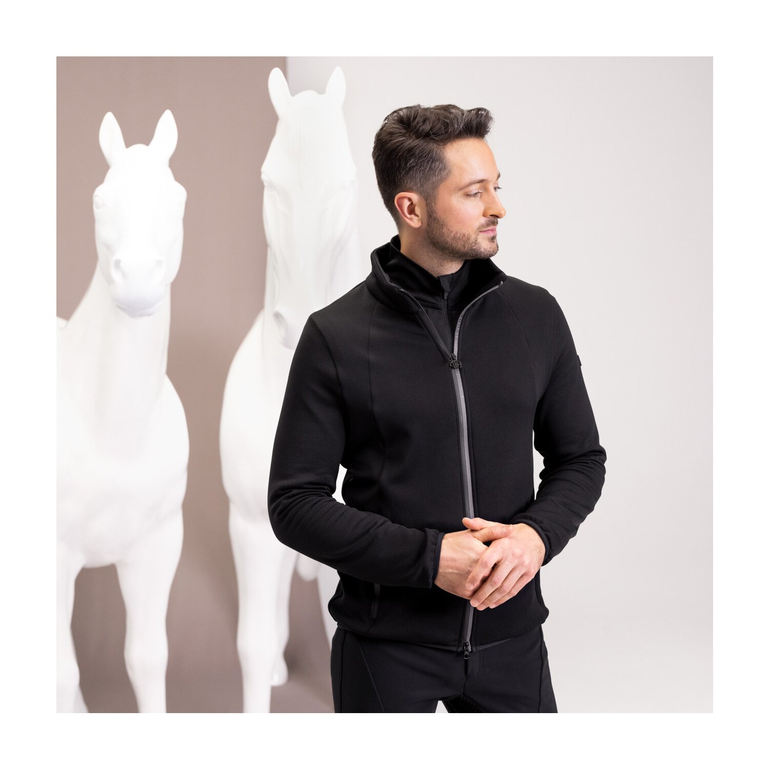 PIKEUR Polartec-Fleecejacke Athleisure für Herren - caviar - 46