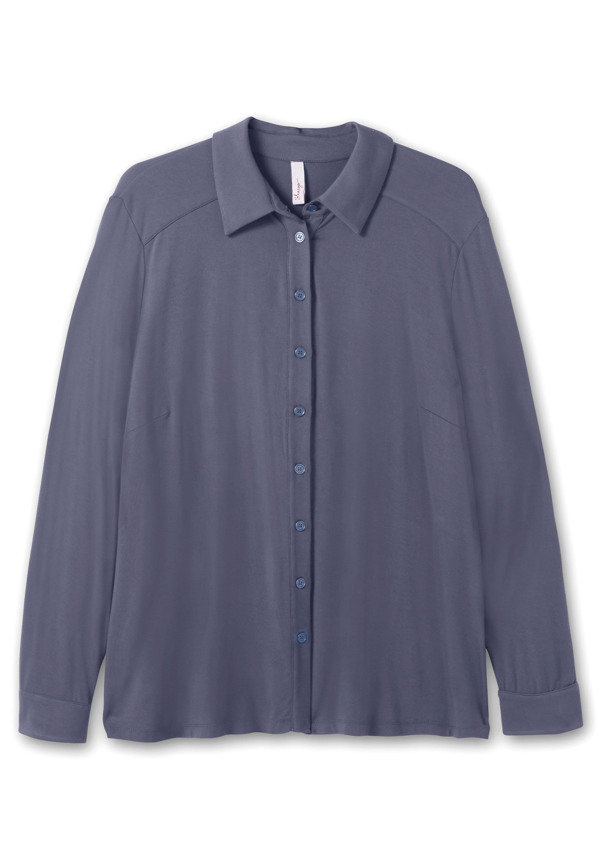 Shirtbluse mit Hemdkragen, aus Viskose