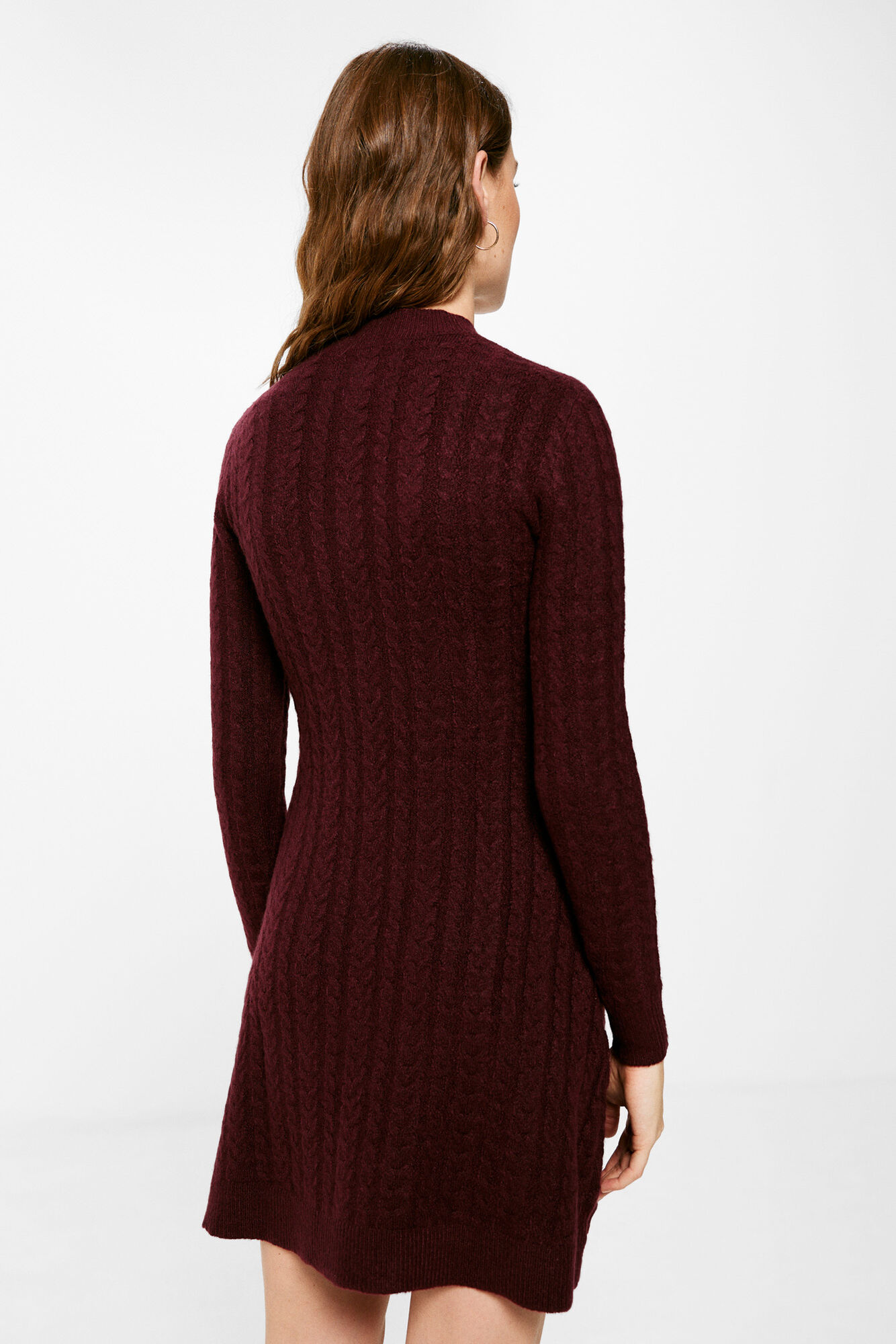 Vestido de malha trançada