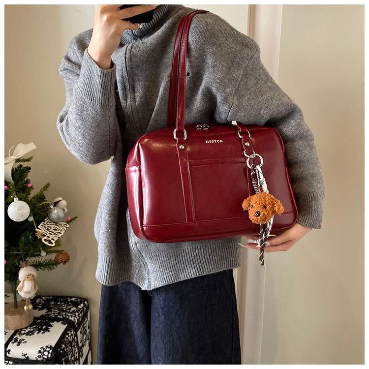 NewTown - Kunstleren tas met letters / tasbedel / set
